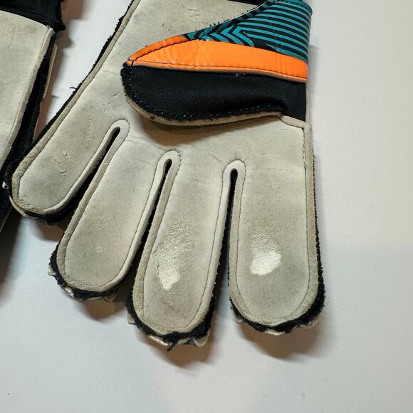 DSG Avon Keeper Gloves Goalie Goalkeeper Size 7 Orange Blue - Picture 3 of 6
